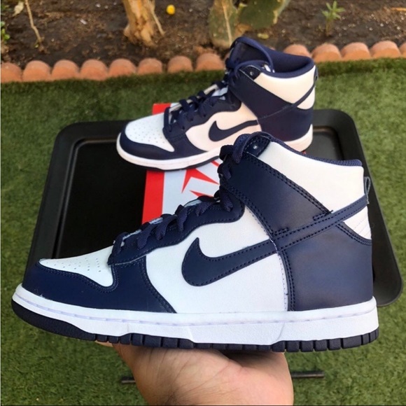 Nike Dunk High “Championship Navy” Size 6.5Y / 8 Women - Picture 5 of 10